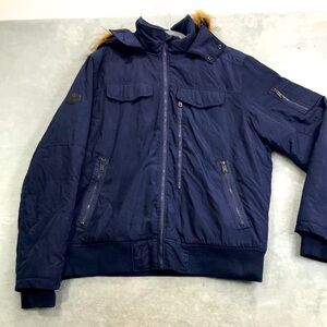 Ben Sherman Men's Navy Blue Hooded Jackets Size XL
